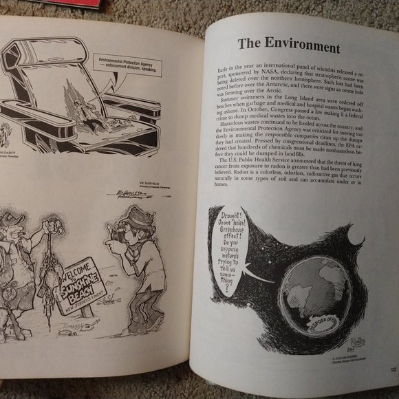 Best Editorial Cartoons of Year 1989 Charles Brooks paperback vintage politics - Picture 7 of 10